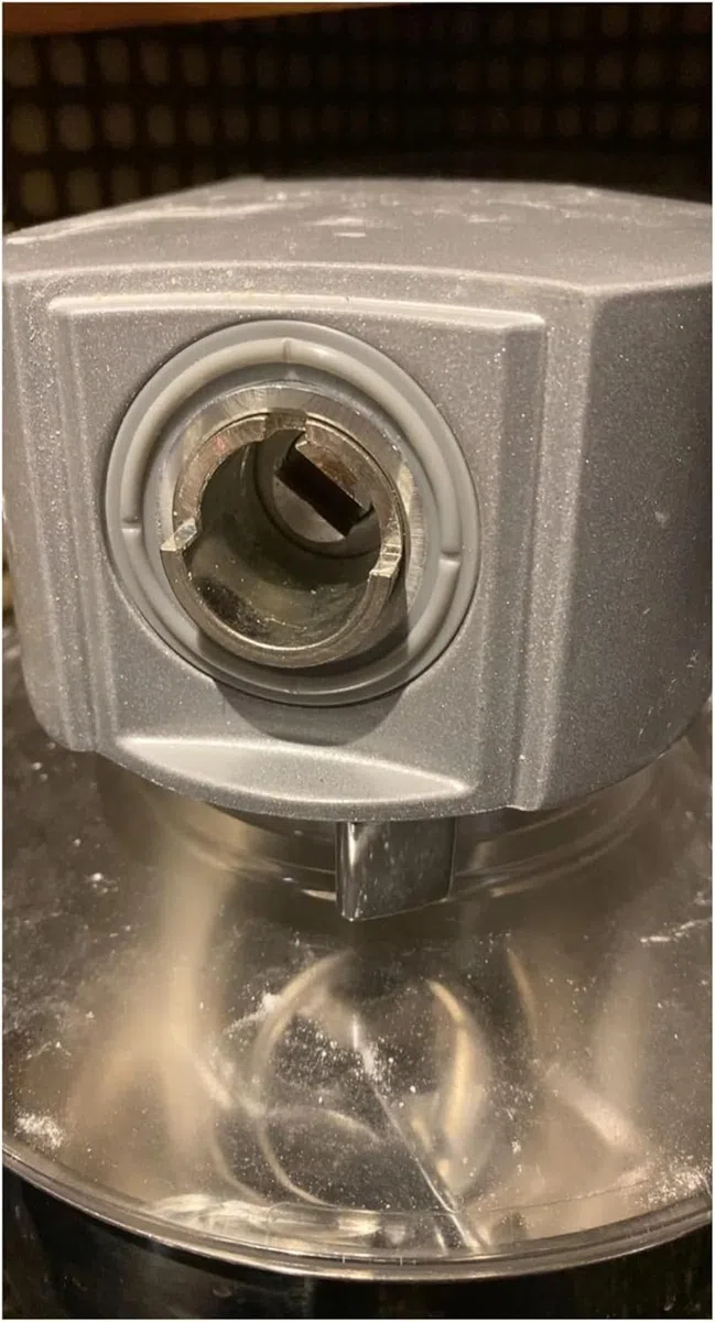 Edelstahl-Adapter für Kenwood Slow Juicers, KAT001ME KAT001 Modell, Silber, 1 Stück