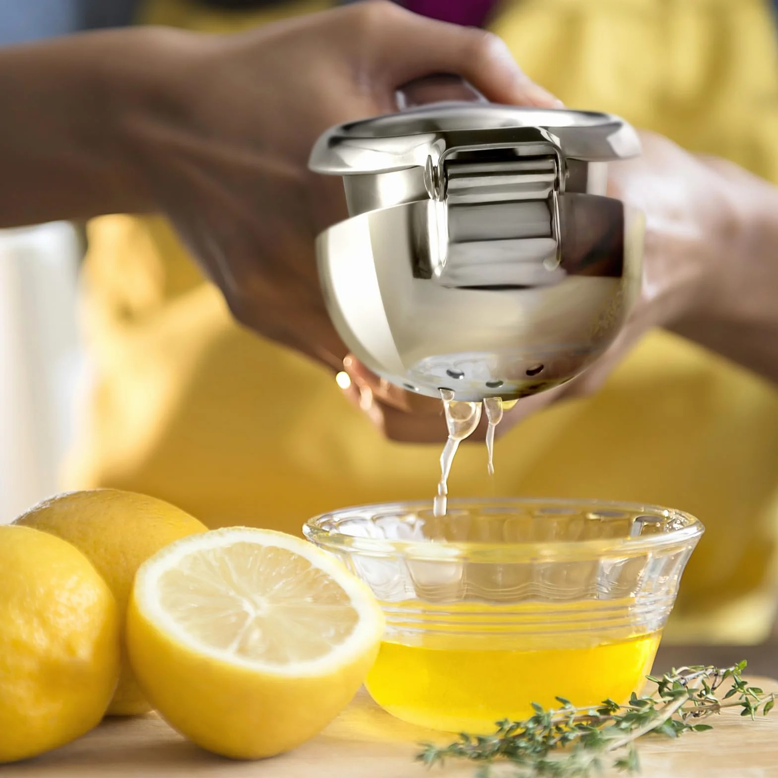 Zitronenpresse, Sopito Zitronenpresse Edelstahl Handpresse, Robustheit Zitruspresse Manuell Lemon Juicer Hand Citrus Juicer Press für Küche, Cocktails, Bars, Spülmaschinenfest