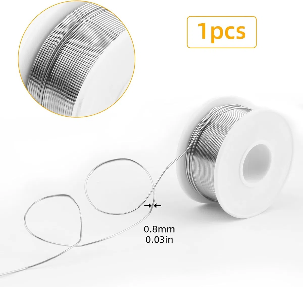 Niedrigschmelzendes Zinn-Blei-Lötmittel und Lötdraht, 0,8 mm/100 g Kolophoniumkern-Lötmittel für elektronische Komponenten, elektrisches Lötmittel und Niedrigtemperatur-Lötmittel für Bleilötmittel für