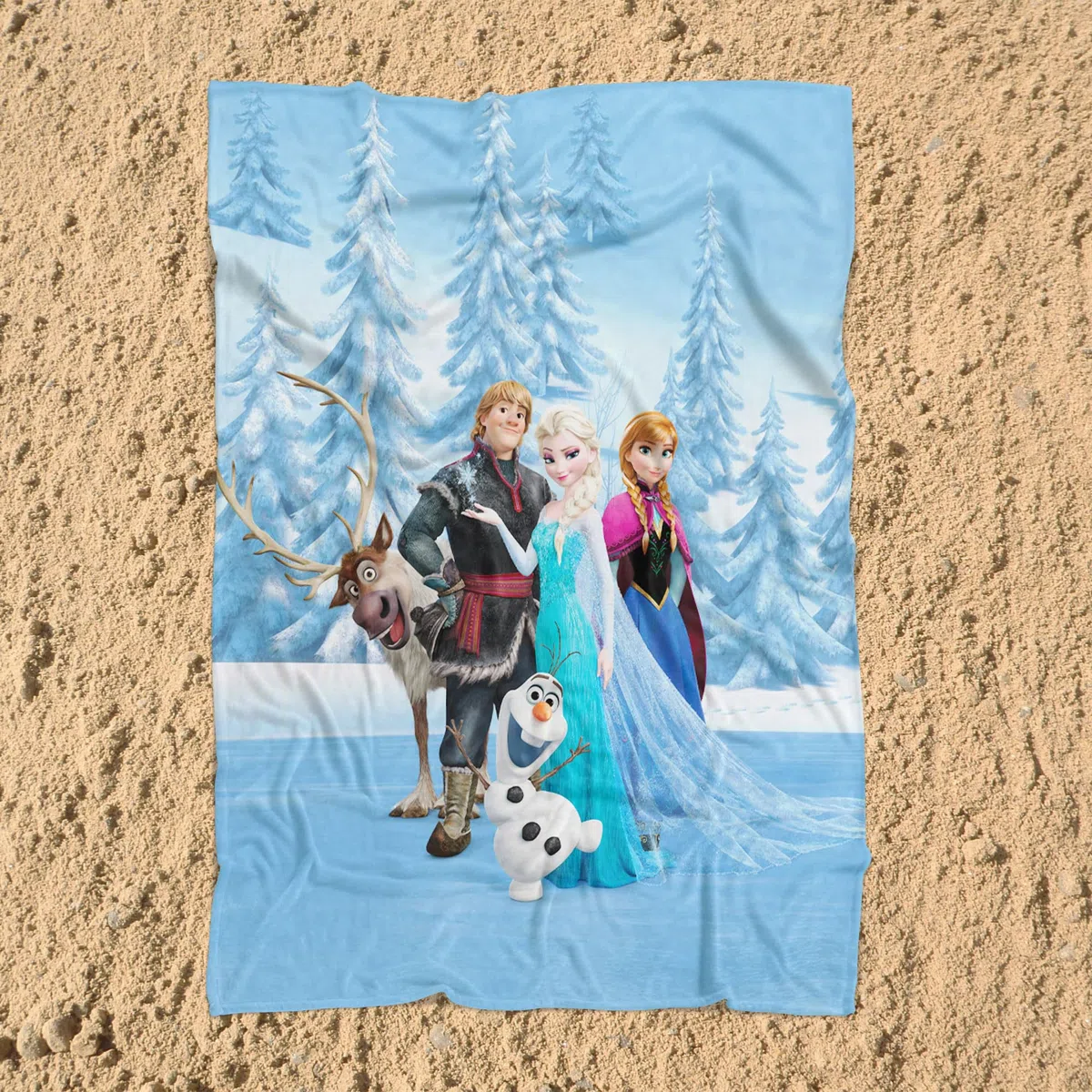 Große Frozen 2 Die Eiskönigin Sven Kuscheldecke 130 x 170 cm super weiche Fleecedecke Wohndecke Sofadecke Disney Anna Elsa Olaf Kristoff Arendelle Völlig unverfroren pass. zur Kinderbettwäsche