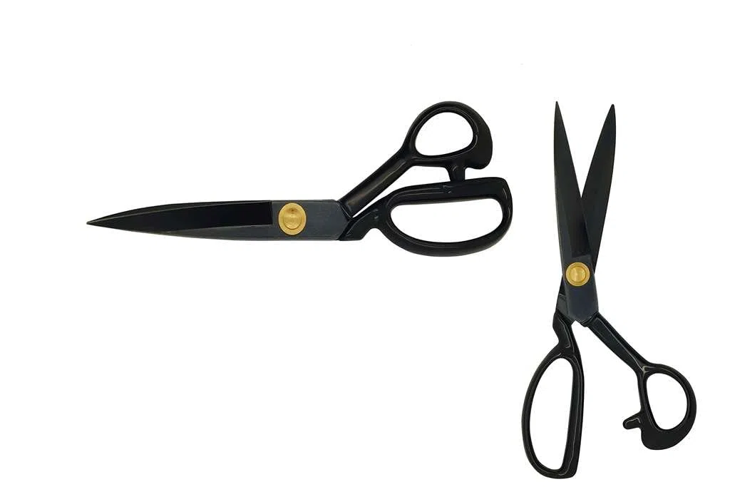 Premium - Carbon Schneiderschere Stoffschere Professionelle Nähschere schwarz (Größe 8"Zoll - Länge 20cm)