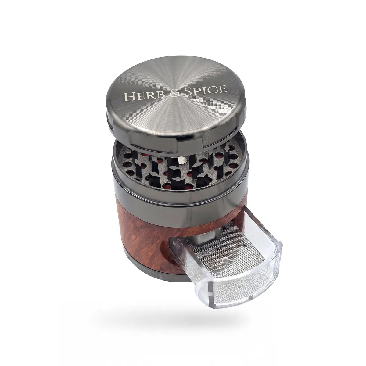 Green Novice Grinder mit persönlicher Lasergravur - Text, Foto, Logo etc. - Kräuter Crusher individuell gestalten