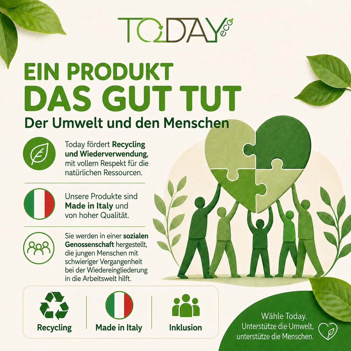 Today Eco - Fusselrolle 28 Rollen + Deckel + 2 Abroller 95% recyceltes Material - Fusselrolle Tierhaare Easy-Peel - Geeignet für Haare, Staub, Kleidung, Tierhare