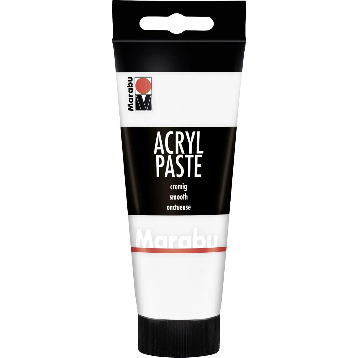 Marabu Acrylpaste Weiß 070, 100 ml, cremig-pastose Strukturpaste auf Wasserbasis, mischbar, wetterfest, lichtecht, vegan, 12020050070