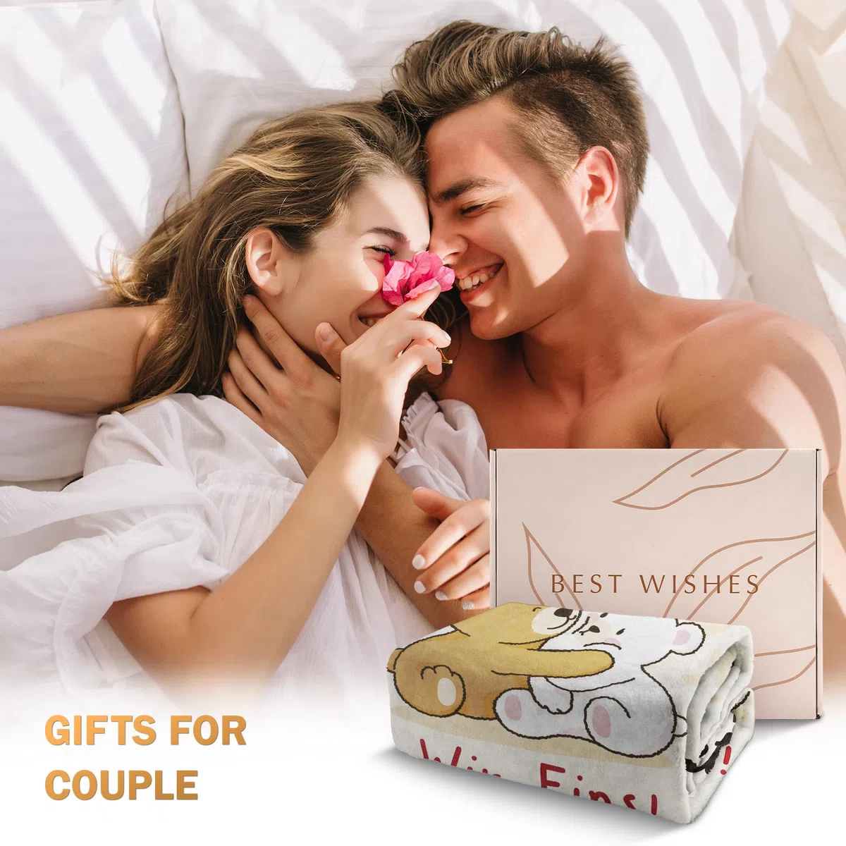 Geschenk für Sie ihn, Geschenk für Paar- Kuscheldecke, Ich Liebe Dich Geschenke, Hochzeitstag Geschenk für Frauen Ehefrau, Valentinstagsgeschenk für Ihn Sie