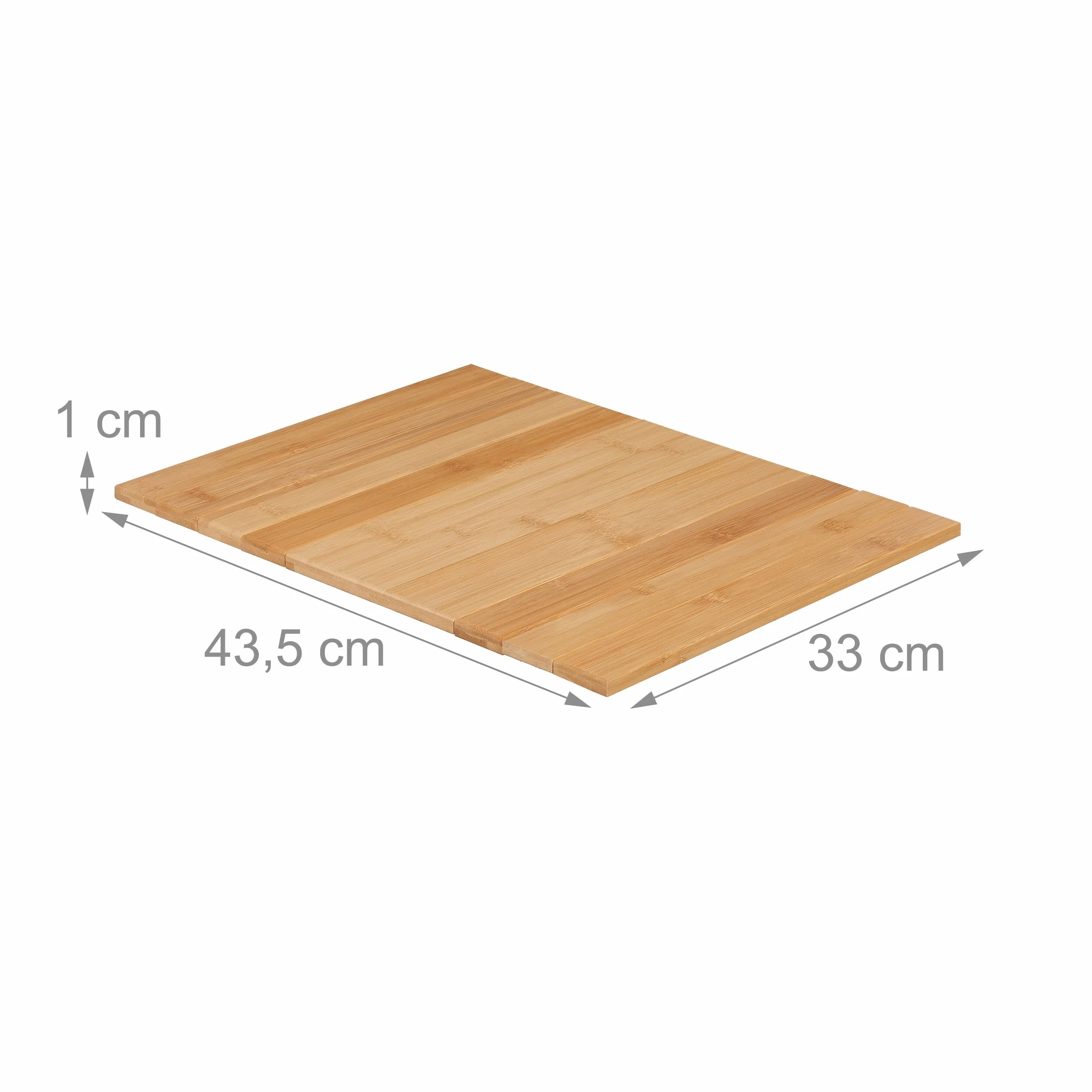 Relaxdays Sofatablett Armlehne, Bambus, Armlehnentisch für Couch und Sofa, BxT: 43,5 x 33 cm, Sofaablage Getränke, Natur
