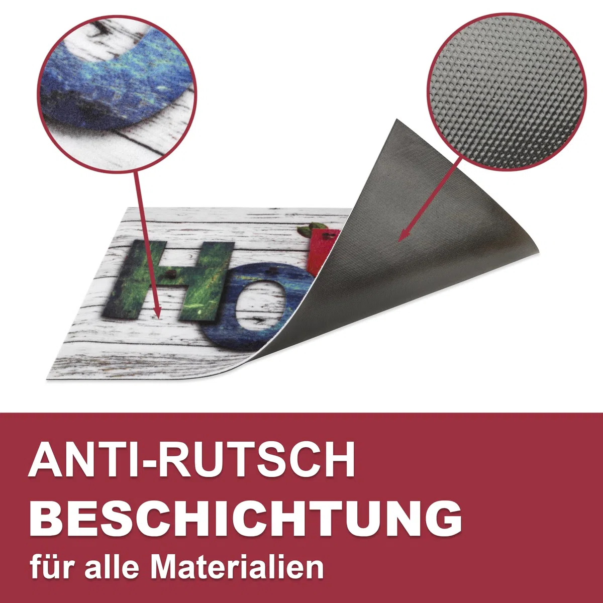 Fußmatte 40x60 cm – Schmutzfangmatte für Innen & Außen, rutschfest mit hoher Saugkraft – vielseitige Designs, ideal für Haustür, Eingangsbereich, Flur & Balkon