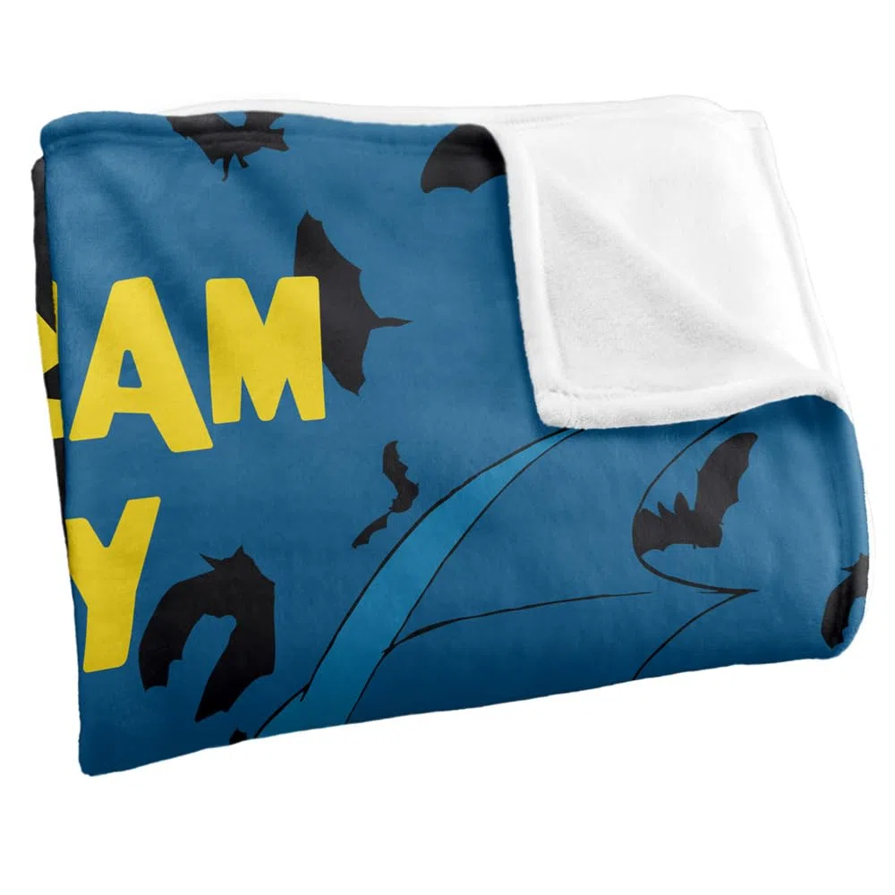 LOGOVISION Batman Silky Touch Kuscheldecke, superweich, 152 x 127 cm