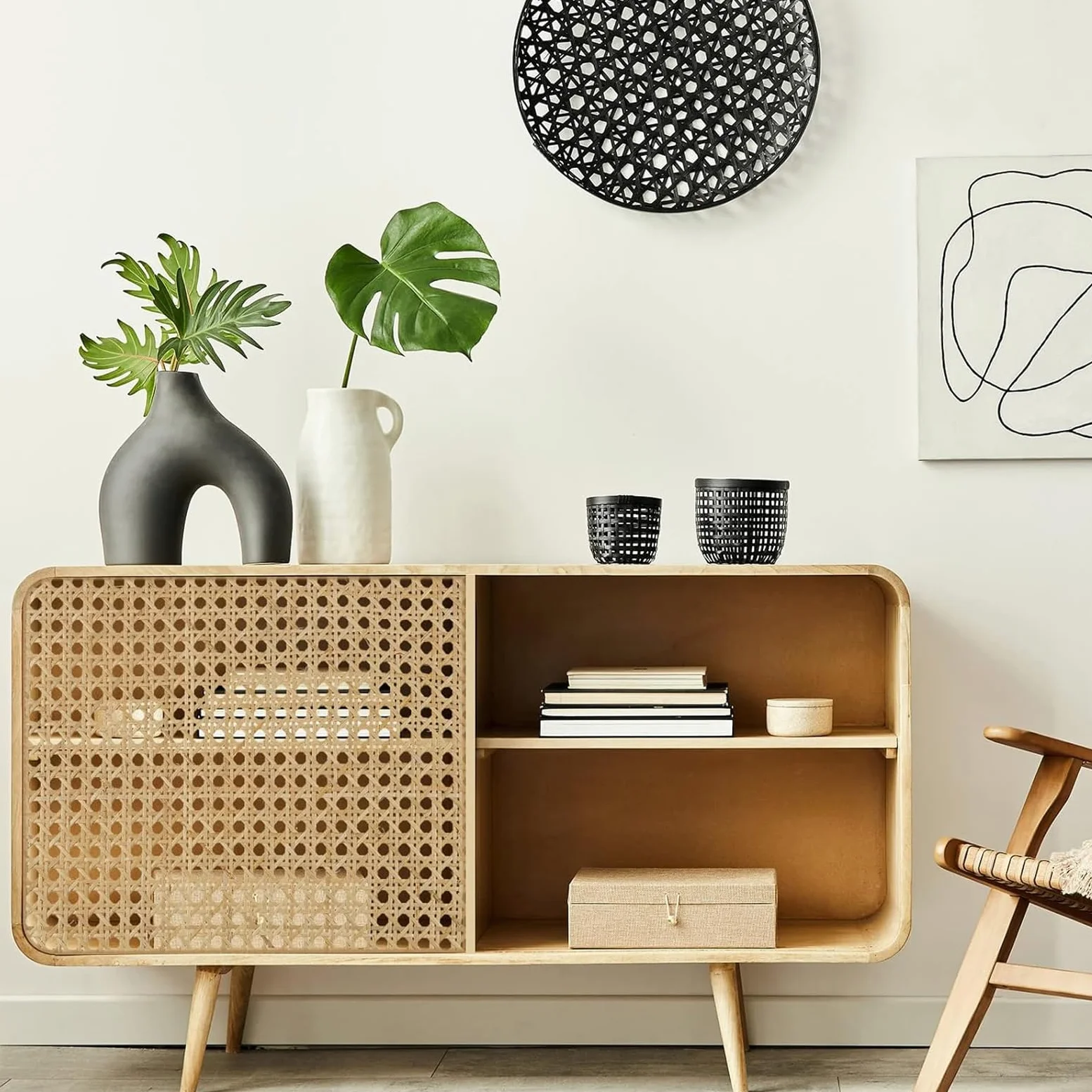 Wiener Geflecht 40x150 CM Wasserdicht PE Rattan Gurtband Handgemachtes Sternanis Breit Rattan Möbeldekoration für Stuhl, Möbel, Schrank, Kommode, Sessel, Schranktür