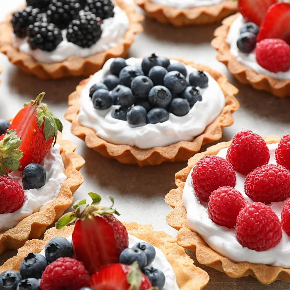 12-teilige Silikon-Kuchenform, 11 cm, antihaftbeschichtet, für Törtchen, Mini-Törtchen und Quiches