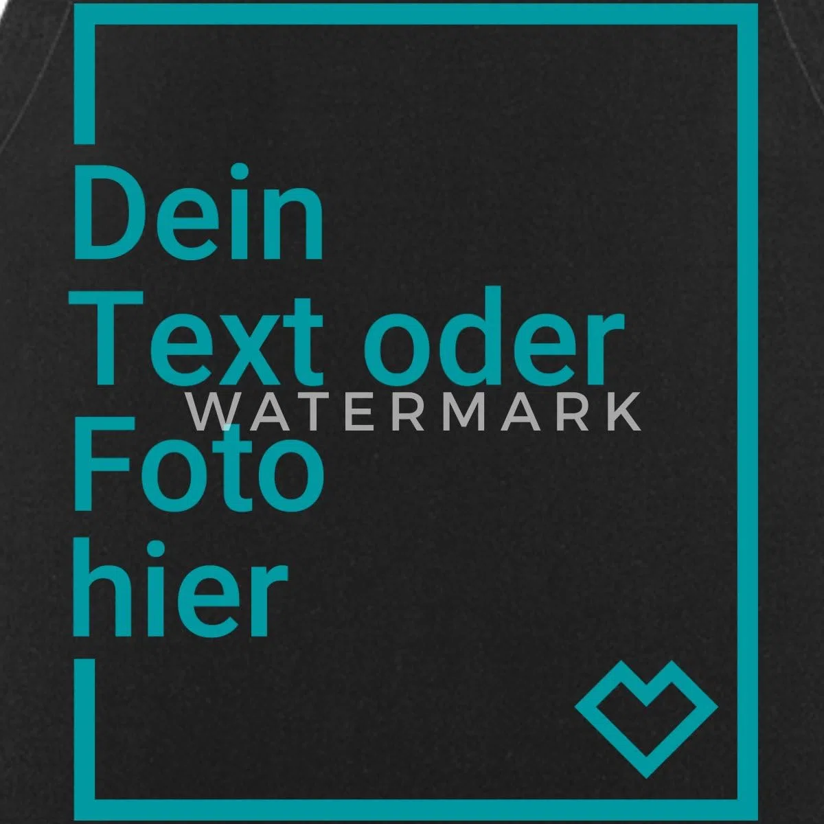 Spreadshirt Kochschürze Personalisiert mit Foto oder Text aus 100% Baumwolle | Grillschürze für Damen & Herren | Küchenschürze inkl. Kordelzug