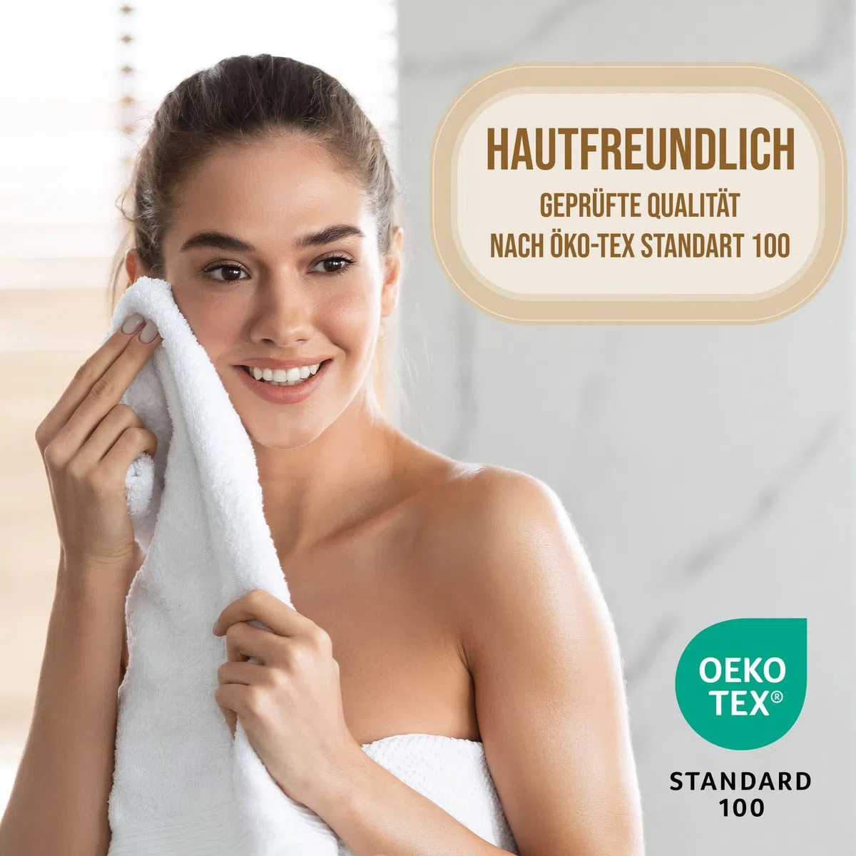 Vency Premium 2er Pack Duschtücher Set - 100% Baumwolle - Saugfähige und langlebige Duschtücher, Größe 70x140 cm, Dunkelgrün