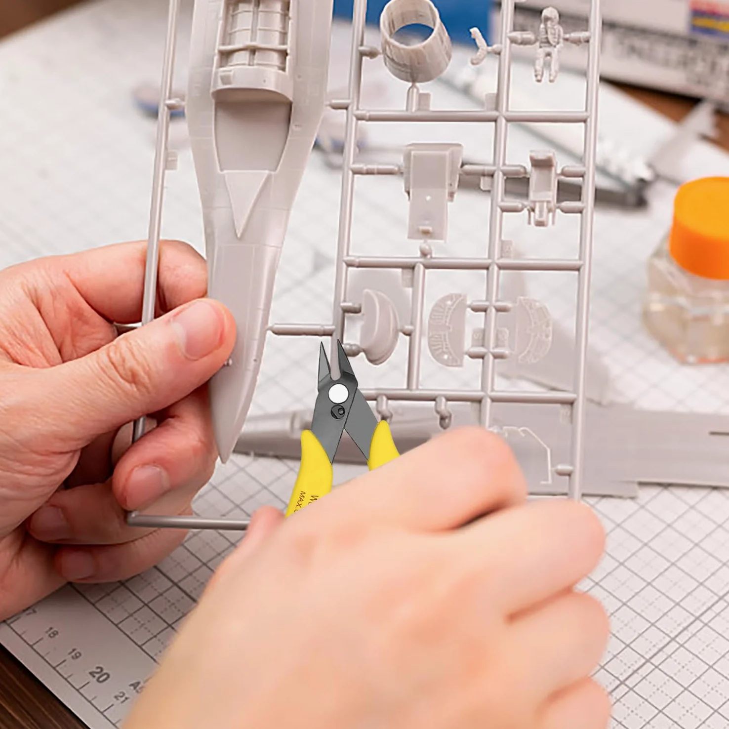 Bündigschneider, 10 Stück, 12,7 cm, Mikro-Bündigzange mit Feder, Seitenschnittzange, Mini-Drahtschneider, Modellzange, Bündigschneider für Schmuckherstellung, Kunststoffmodelle, Kabelbinder,