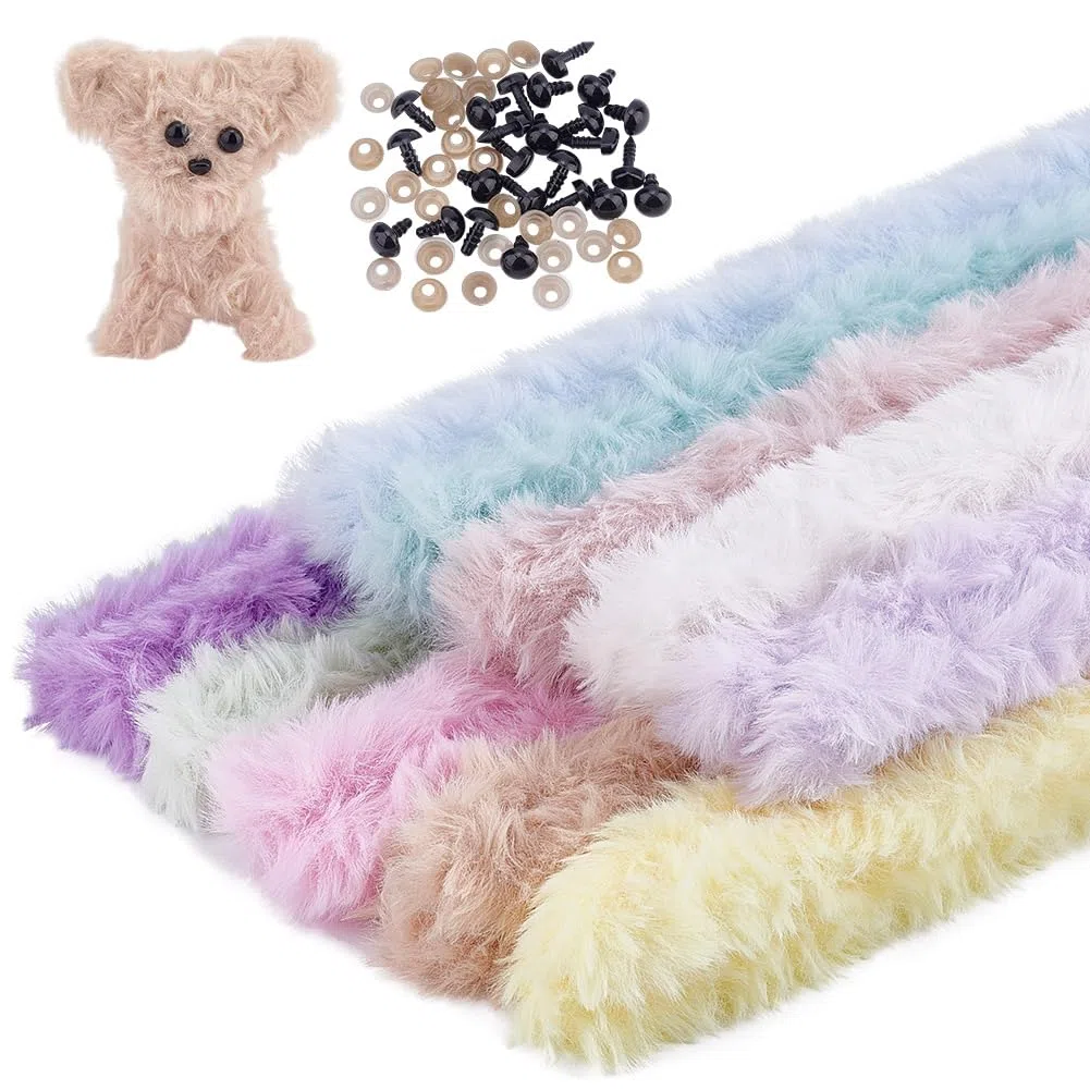 NBEADS 20 Stück Jumbo Chenille Pfeifenreiniger, 100x2.6cm Pfeifenputzer zum Basteln Set Chenilledraht Basteldraht mit Mini-Augen und Nasen für DIY Projekte Craft Dekorationen, 10 Farben