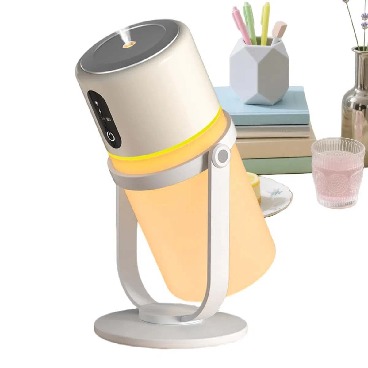 Raumluftbefeuchter für Schlafzimmer - 300ml Tragbarer Leiser Haushaltsartikel mit LED-Licht | Kinder Luftbefeuchter für Schlafzimmer - Für Ältere Personen Pflanzen Schlaf Nachttisch Wohnzimmer