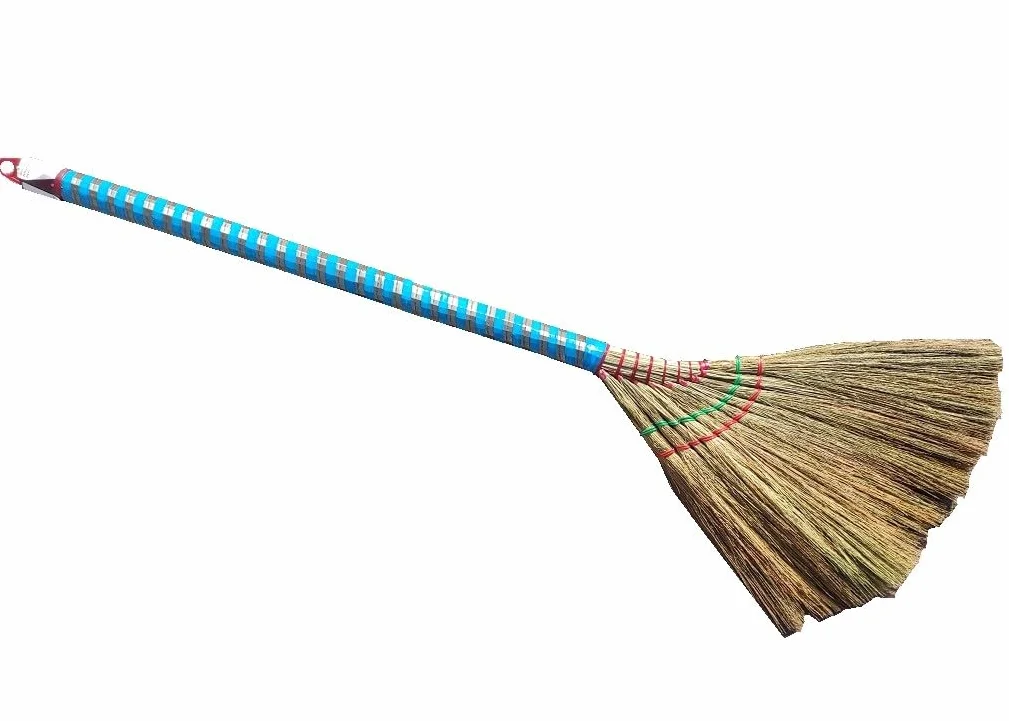 Choi Ba Lai Reisigbesen Vietnam 99cm Besen Sweeping Broon Asiatischer Kehrbesen mit Siel Walis Tambo