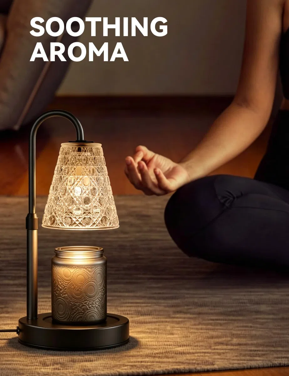 ACED Dimmbare Kerzenwärmelampe mit Timer, Geschenk für Mutter & Frauen, Einzugsdekoration, Wachsschmelzer für Kerzengläser mit 2 Glühbirnen