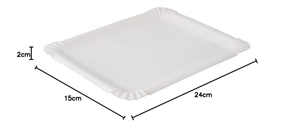 Papstar Pappteller / Einwegteller eckig, weiß "pure" (250 Stück), 16.5 x 20 cm, aus Frischfaserkarton, biologisch abbaubar, für Feste und Veranstaltungen wie Geburtstage oder Gartenpartys, #11071