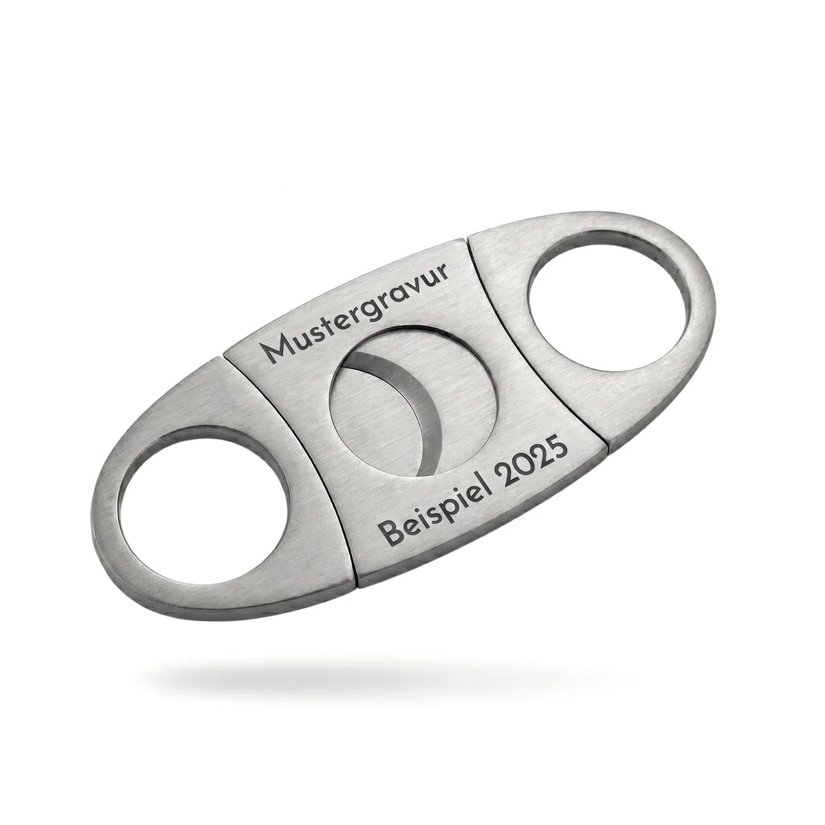 Edelstahl Zigarrenschneider mit individueller Gravur - Zigarrenabschneider mit persönlicher Beschriftung - Lasergravur