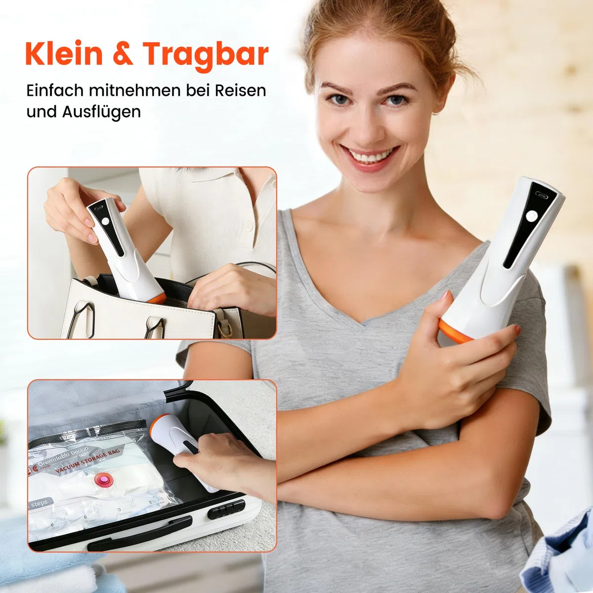 Vakuumbeutel für Kleidung mit Kabellose Vakuumpumpe, 12 Stück (4 Groß 60x50cm, 4 Mittel 60x40cm, 4 Kleine 50x40cm), Wiederverwendbare Vakuumierbeutel Kleidung für Reisen Tägliche Aufbewahrung