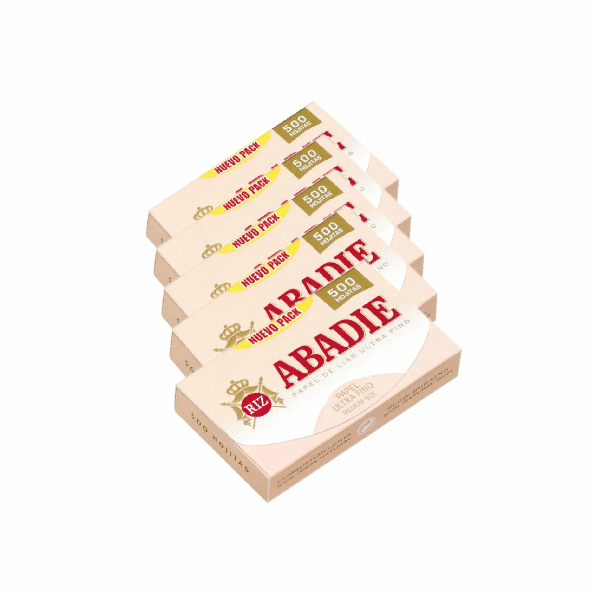 Abadie 500 Zigarettenpapier, 5 Heftchen à 500 Blatt