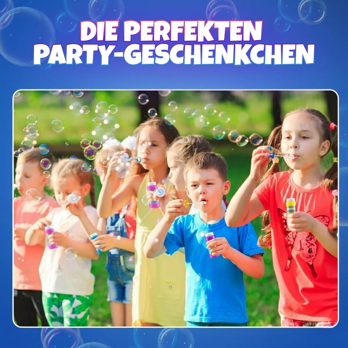Seifenblasen für Kinder – Packung mit 24 x 59 ml-Seifenblasen, Verschiedene Neonfarben, Spiele im Freien, Kleine Geschenke für Kinder, Kindergeburtstag Gastgeschenke, Geschenktütenfüllung
