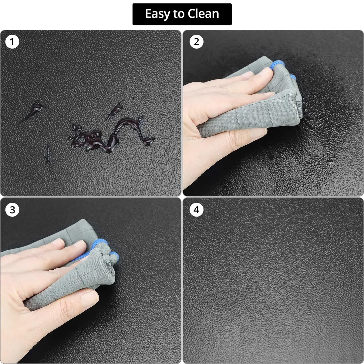 QWORK® Anti-Ermüdungsmatte,44cmx71cm stehmatte, 12mm rutschfeste komfortpolsterung, für Küche Badezimmer