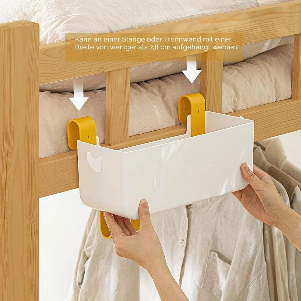 poeland Nachttisch-Caddy, Etagenbett Organizer Regal Etagenbett Lagerung Caddy Halter für Fernbedienung Telefon Gläser Flasche im Schlafsaal Bett Zimmer Bad Camper Loft Bett