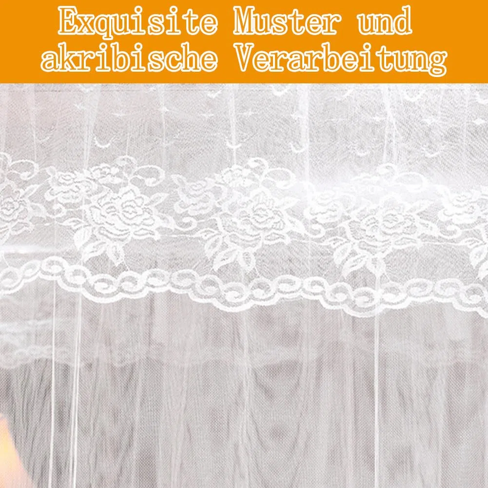 Moskitonetz Einzelbett, Quadratische Moskitonetze Großes Mückennetz für Bett, Mückennetz Bett für Einzelbett, Insektenschutz für Reise und Zuhause120x200x210cm