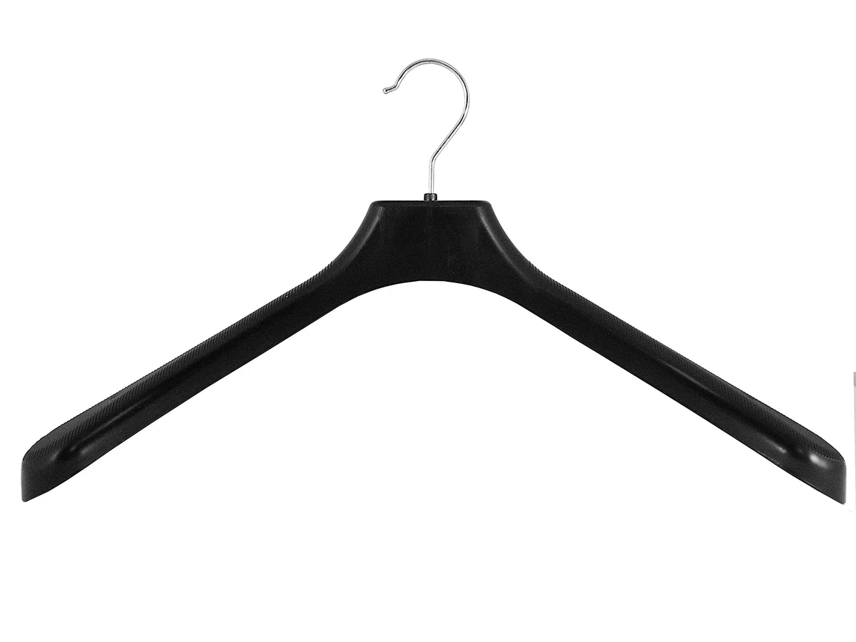 Kleiderbügel für Jacken & Mäntel, breit, XL, 48 cm, schwarz, NEU, 10 Stück | NEU