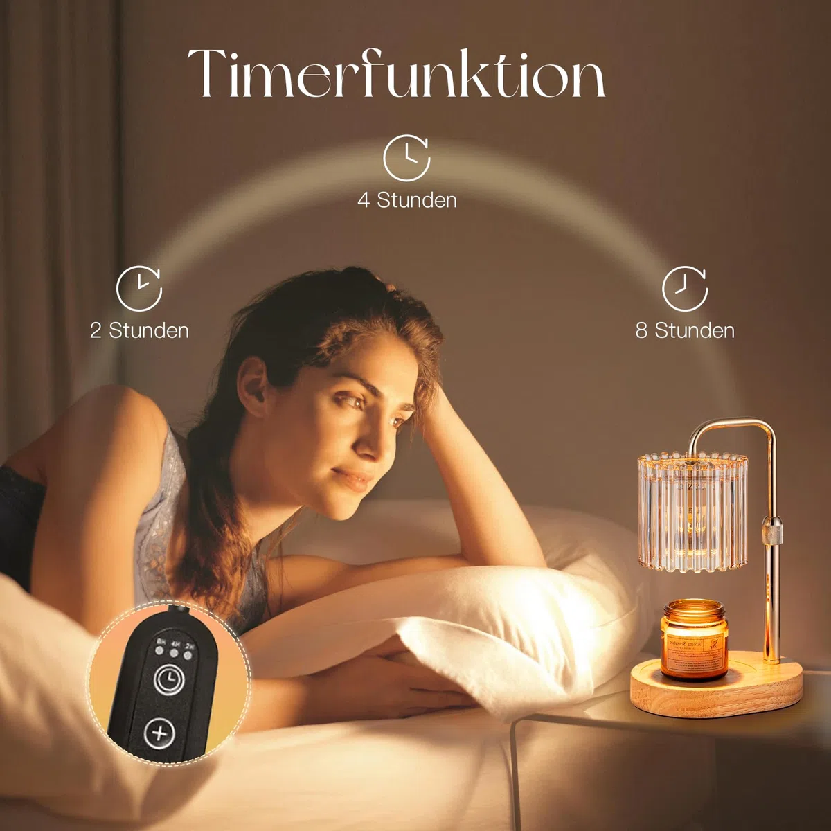 Candle Warmer Kerzenwärmer Lampe: Candle Warmer Lamp Kerzenwärmer Duftlampe Deko Wohnzimmer Elektrisch Wärmelampe für Duftkerze Geschenke für Frauen Beste Freundin Mama Kerzen Lampe