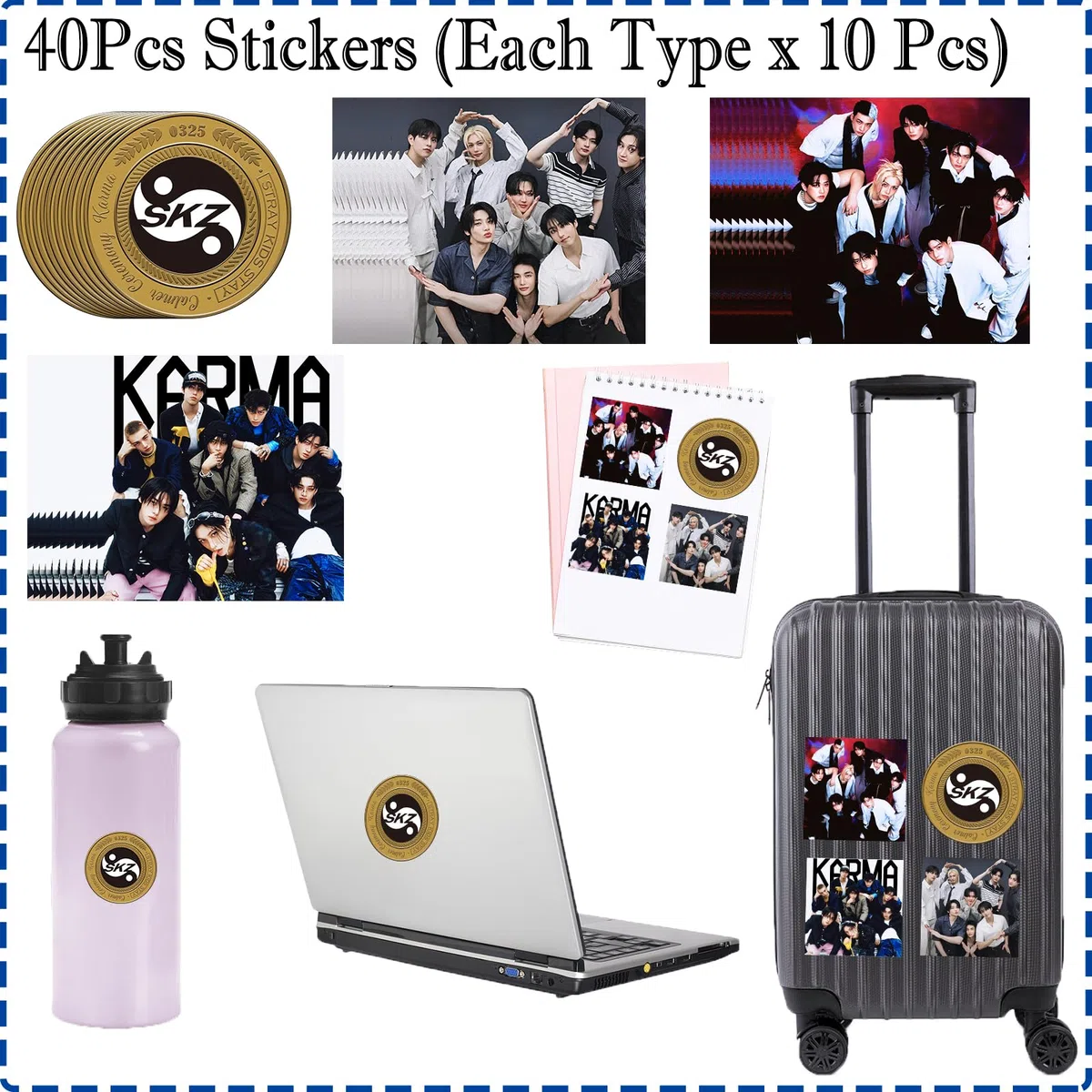 Stray Kids Merch Kpop Fanartikel Geschenk-Set, SKZ Krama Merchandise Fans Gift Set für Stay, SK New Ablum Rucksack (SK KRAMA RUCKSACK)