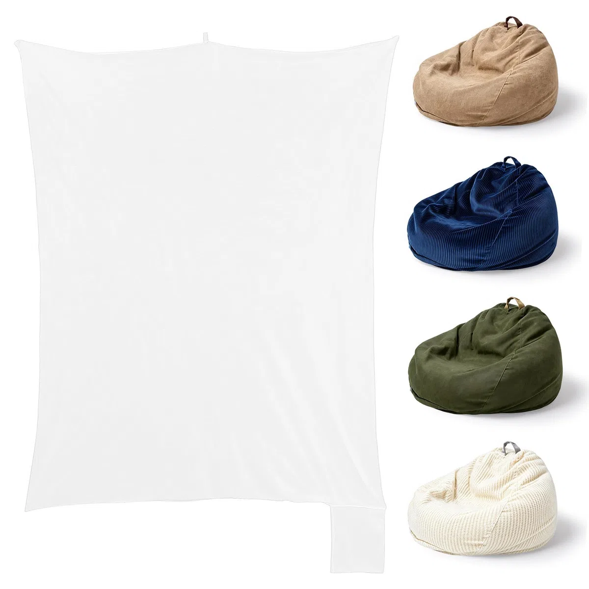 GALPADA Ersatz Innensack für Sitzsäcke aus Atmungsaktivem Mesh Leichter Sitzsack Innenbezug ohne Füllung für Wohnzimmer und Schlafzimmer Pflegeleicht