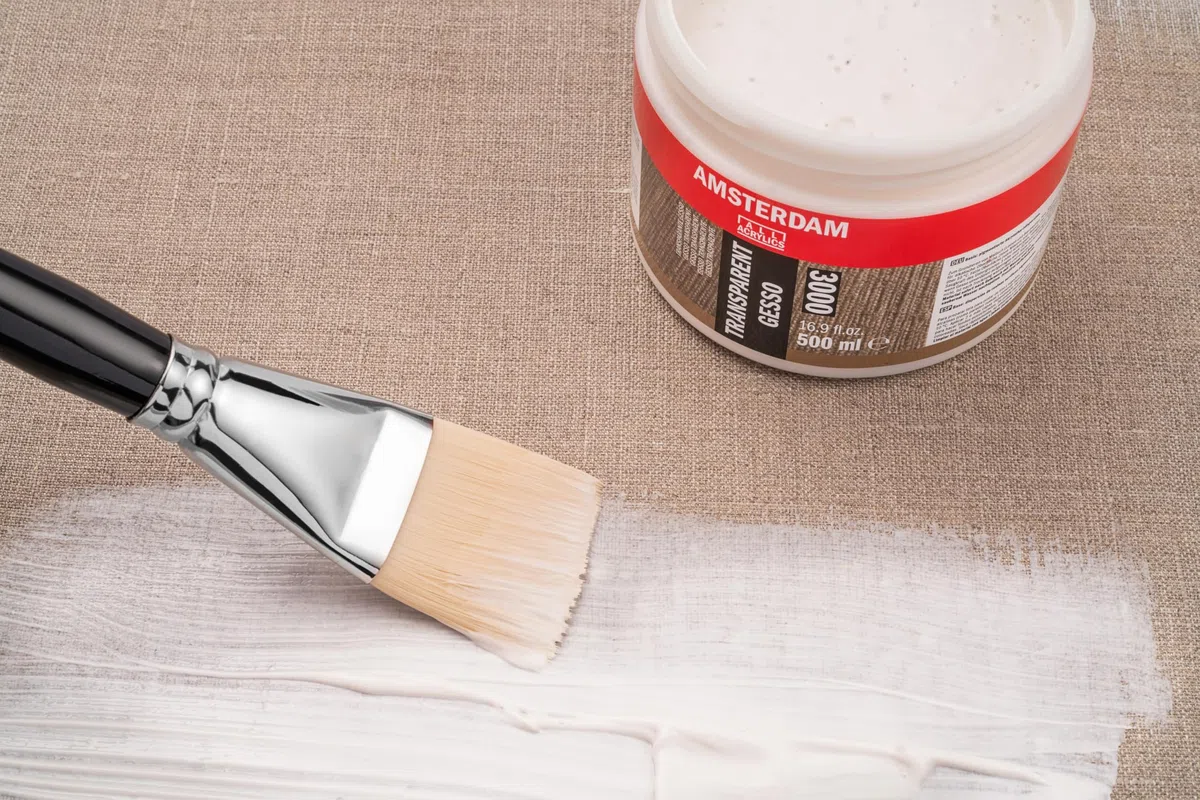 Amsterdam Primer - Transparentes Gesso 3000 Glas - 250 ml - Grundierung für Acryl- und Ölfarben - Perfekte Basis für Wandbilder, Leinwand, Holz & mehr