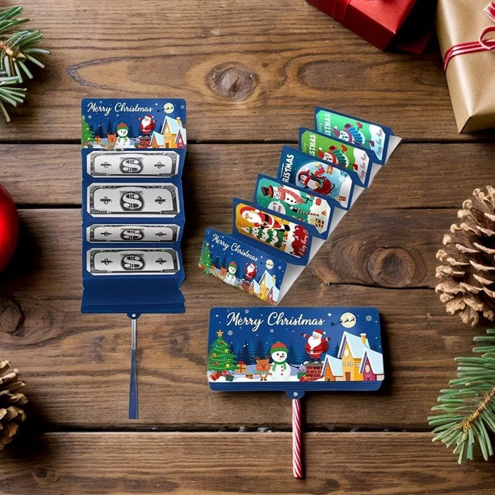 Generisch Weihnachtsüberraschungs-Geldhalter – Weihnachtsgeld- oder Geschenkkartenhalter mit Umschlägen, Überraschungs, Geldkarten mit Umschlägen, für Bargeld, Auto, Weihnachtsgeschen