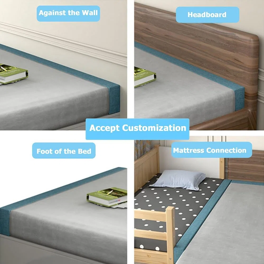 Benutzerdefinierte Größe Bett Keilfüller,Bettlückenfüller Bettbrücke Matratzenverlängerung Verbindungsstück Füller,Schließe Lücke Zwischen Kopfteil und Matratze,Langes Kopfteil Kissen