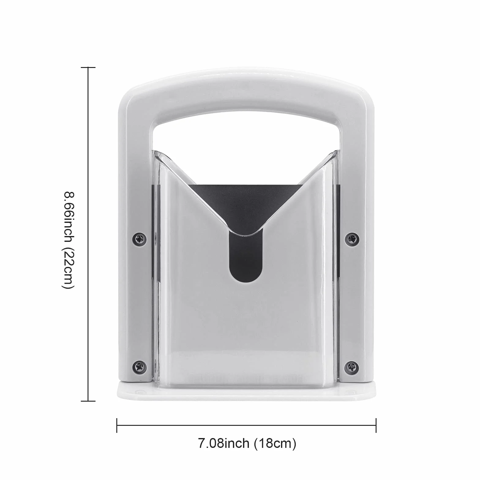 Bagel Guillotine Slicer Haushaltsbagelschneider Bagel Präzisionsschneider Bagel Cutter Schneiden Hilfswerkzeug für Küchengeräte und Gadgets,Kunststoff und Edelstahl,Weiß