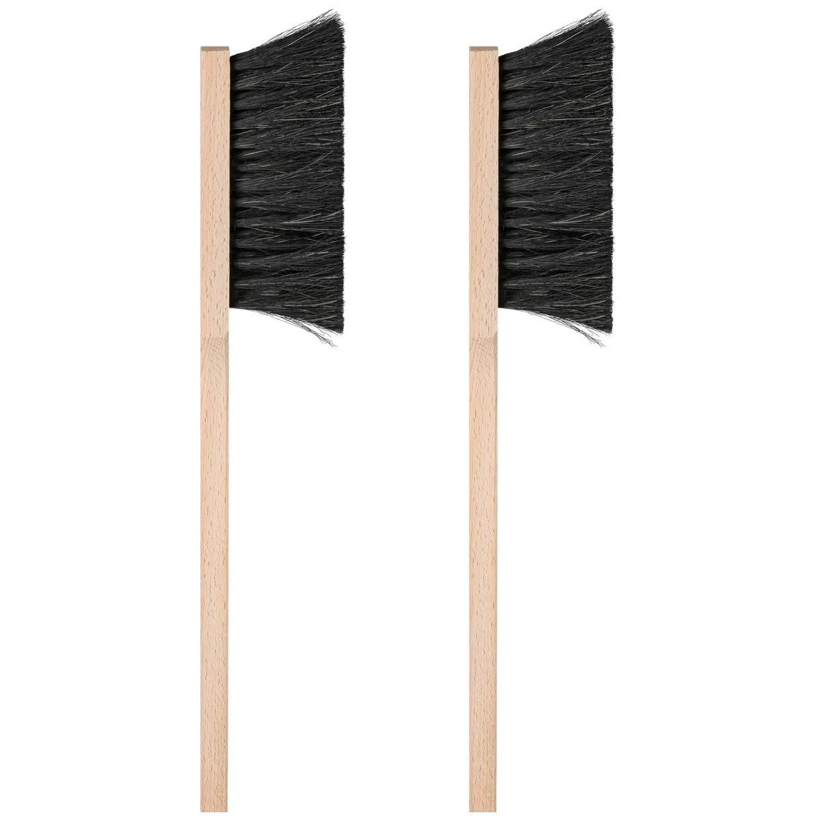 2 Stück Langhand-Handfeger aus Naturhaar, Handbesen Set, Made in Germany