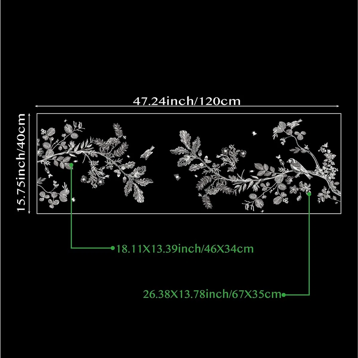 Neukids Vögel Fenstersticker, Weiß Blumen Zweig Vögel Fenster Aufkleber, Pflanzen Fensterbild Aufkleber für Wohnzimmer Schlafzimmer Küche Bad Büros Glastüren Fensterdeko