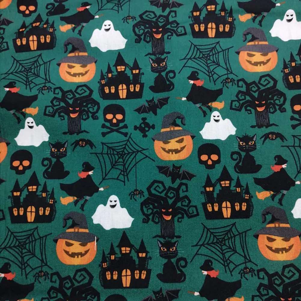 8 Stück/Set 50 x 50 cm Patchwork Stoffe Paket aus aus 100% Baumwolle Stoffbündel Nähen Stoffreste Baumwollstoff meterware Stoffpaket Quilten Stoff DIY Basteln Baumwolltuch Halloween-Serie