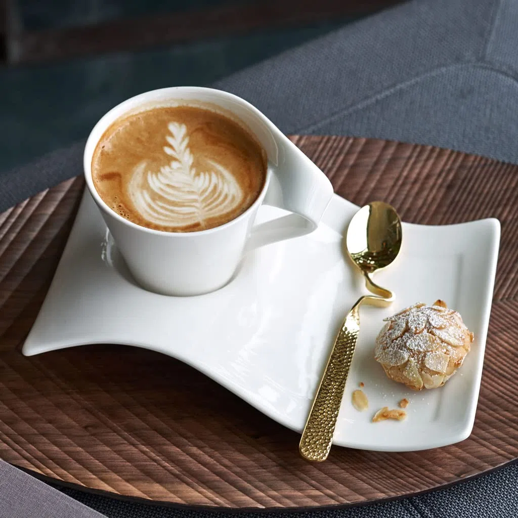 Villeroy & Boch – Newwave Caffè Café Au Lait Tasse 260 Ml Weiß, Spülmaschinenfest, Mikrowellensicher, Becher, Kaffeebecher, Kaffeetasse, Heißgetränkebecher, Premium Porzellan