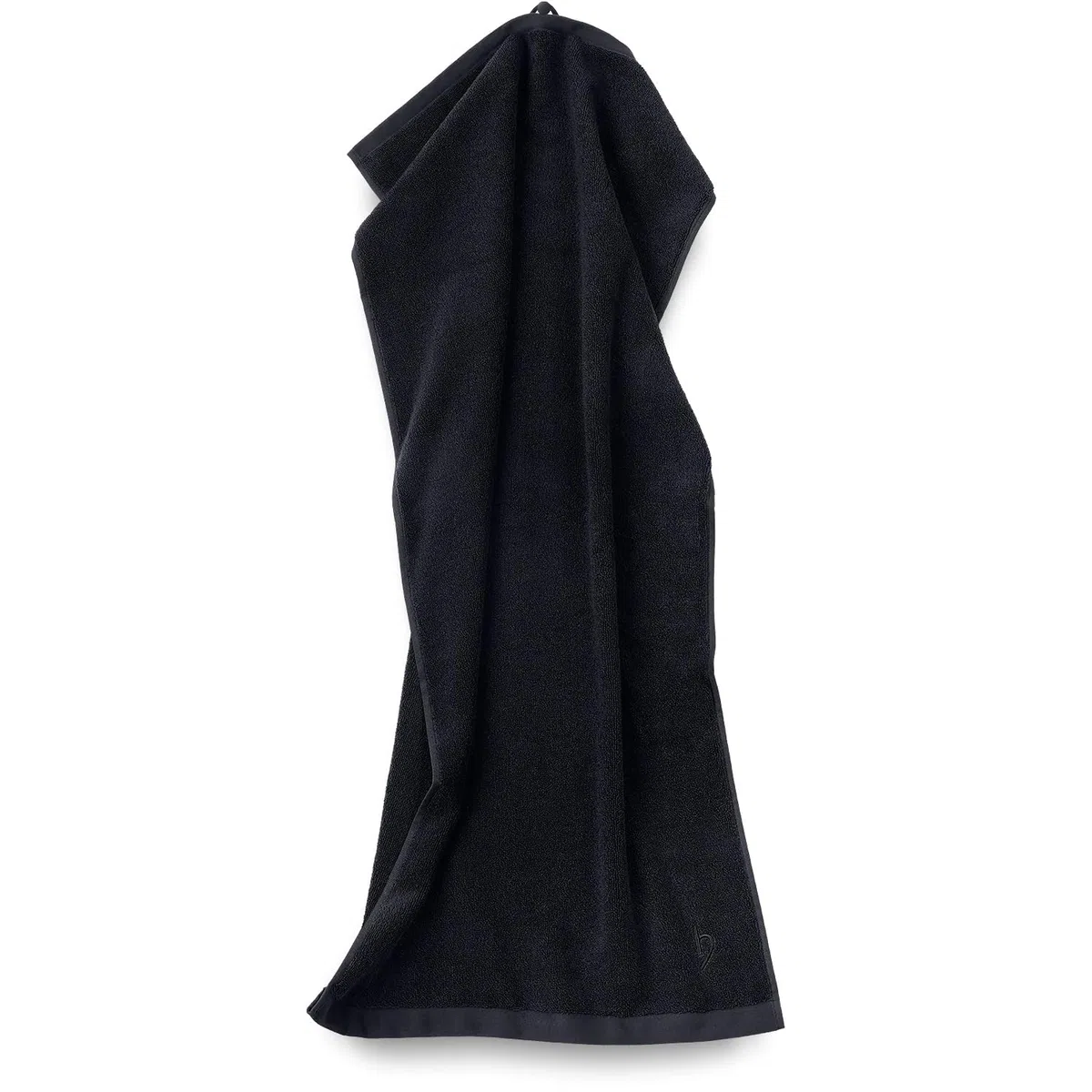 herzbach home Deep Black Kollektion | Set: 3X Gästehandtücher 30x50 cm | 100% Baumwolle | Weich und Saugstark | Farbe: Schwarz
