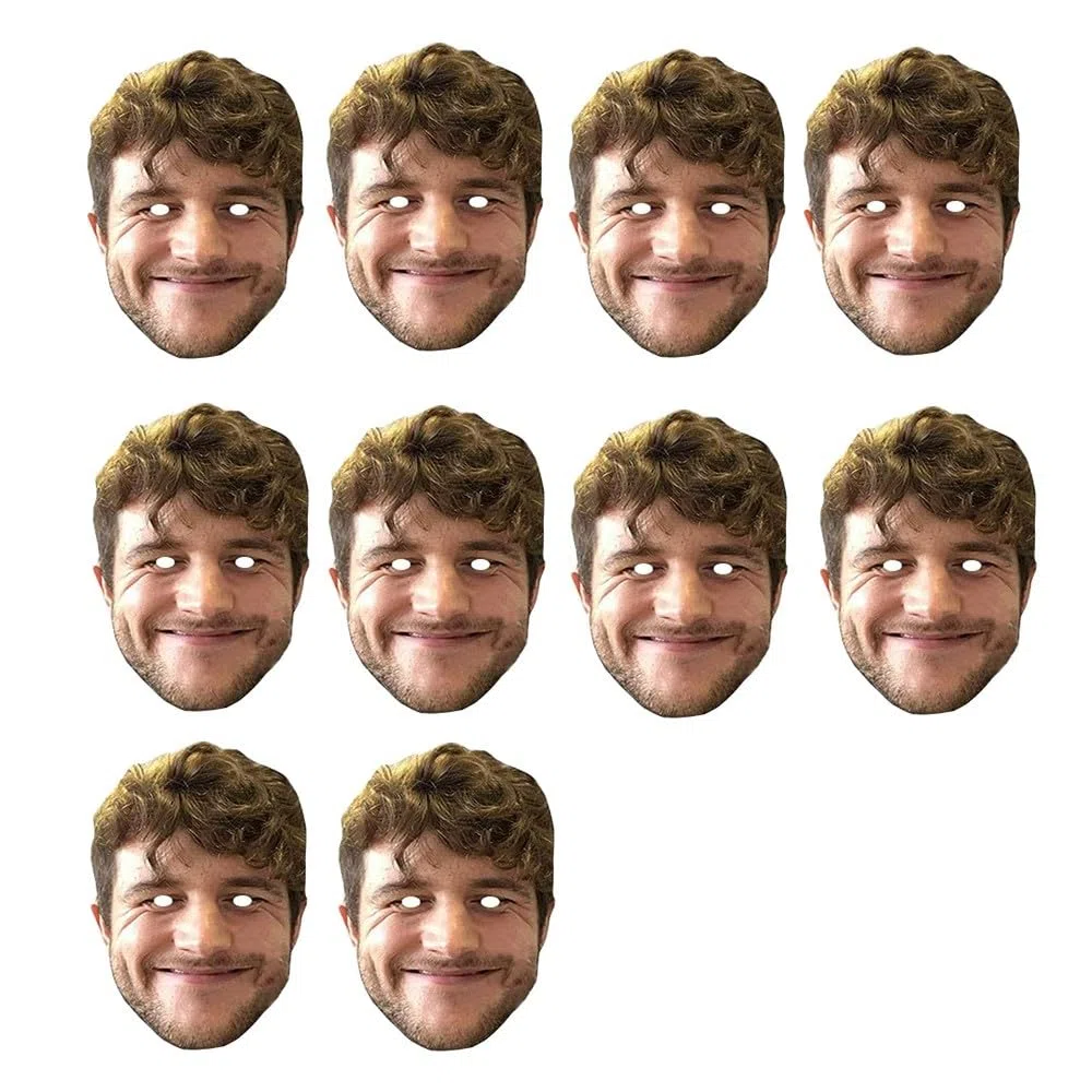 Personalisierte Foto-Gesichtsmasken – individuelles Selbstmontage-Set für Geburtstagsparty, Junggesellenabschied, Junggesellinnenabschied.