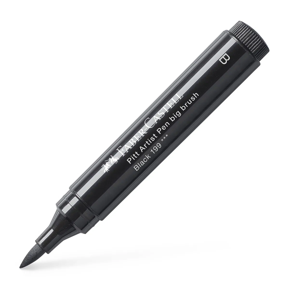Faber-Castell - Pitt Artist Pen Spitzenset Black, 6 Tuschestifte | Wasserfeste und lichtbeständige Zeichentusche mit verschiedenen Spitzen