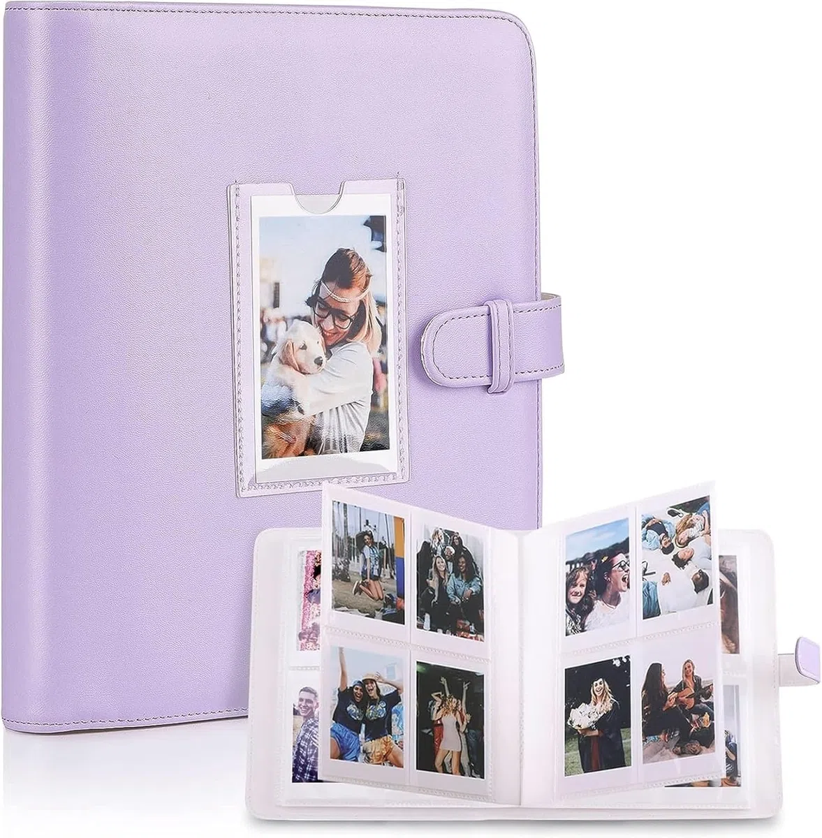 Fotoalbum mit 256+1 Taschen kompatibel mit 3 Zoll Film- kompatibel mit Fujifilm Instax Mini 12 11 9 8 25 70 instax Mini Film LiPlay 2 Link2 3, Polaroid Snap, Kodak Sofortbilddrucker