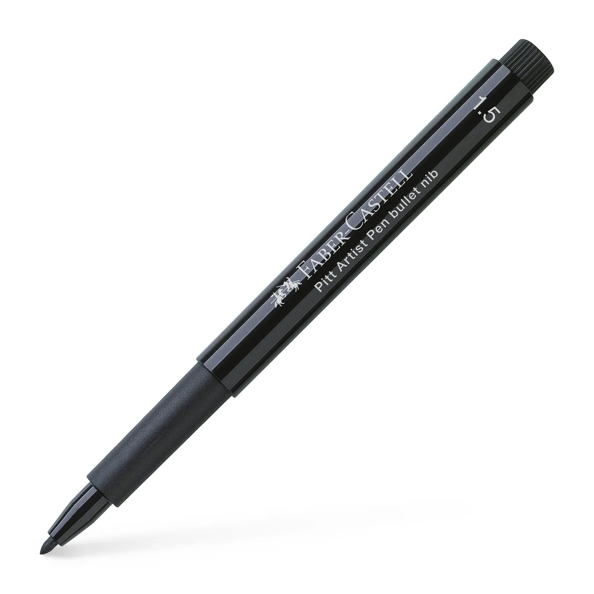 Faber-Castell - Pitt Artist Pen Spitzenset Black, 6 Tuschestifte | Wasserfeste und lichtbeständige Zeichentusche mit verschiedenen Spitzen