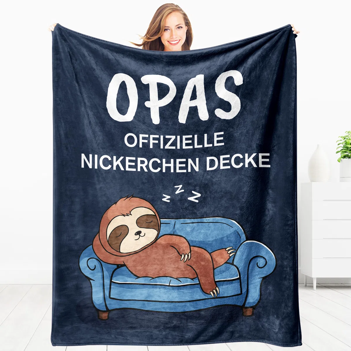 Opa Geschenk - Kuscheldecke Geschenke für Opa zum Geburtstag Vatertag Valentinstag Weihnachten, Geburtstagsgeschenk Ostergeschenk Vatertagsgeschenk