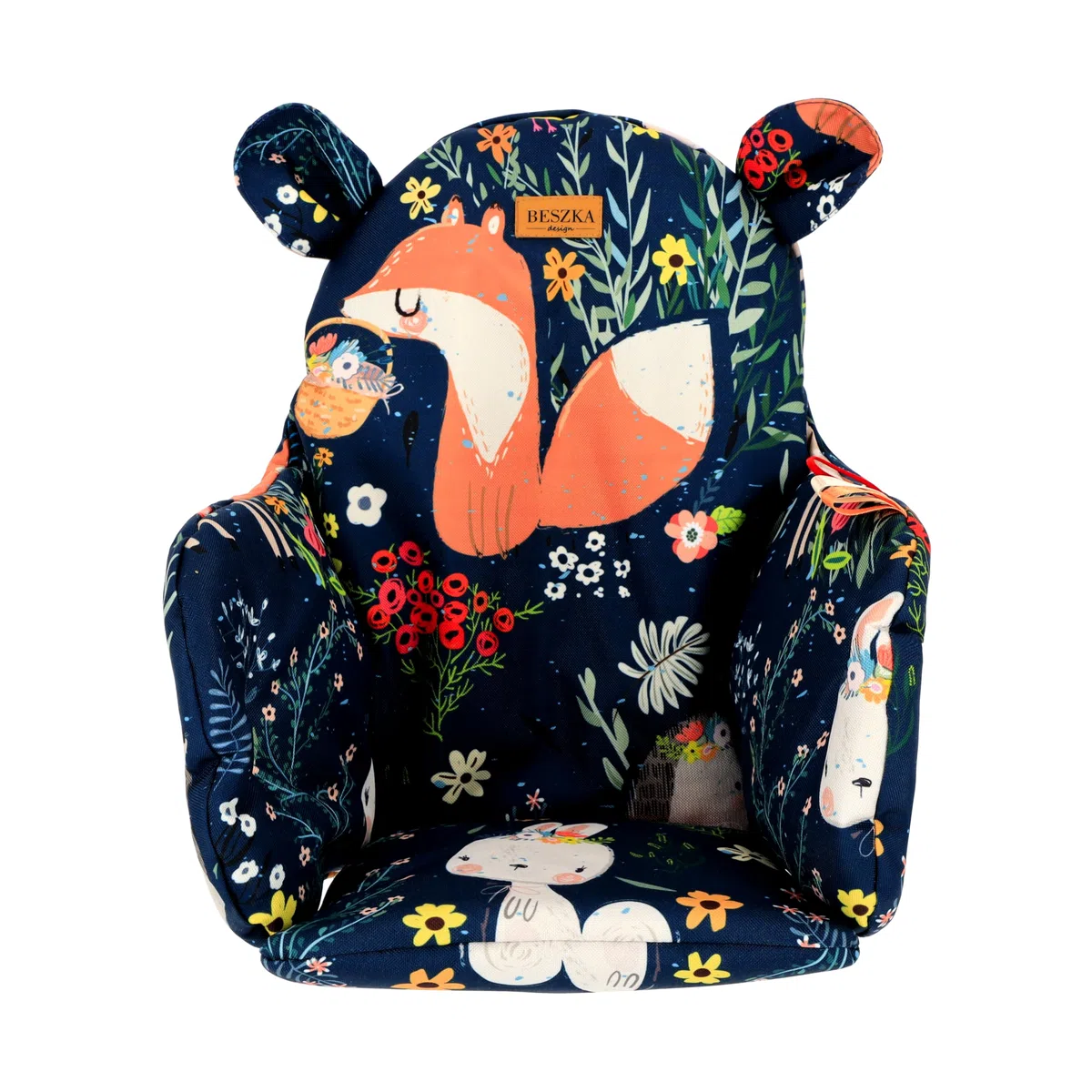 Hochstuhlbezug Ersatzbezug, Baby Sitzkissen Sitzauflage, kompatibel mit Ikea Hochstuhl Antilop, Wasserfest Öko-Tex Polsterung, Kinderhochstuhl Zubehör Design Wald