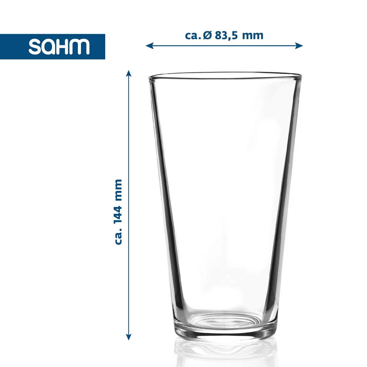 Sahm Latte Macchiato Gläser Set (6 STK) - 0,30 l Trinkgläser Set - Ideal auch als Wassergläser Set - Klassische Kaffee Latte Gläser