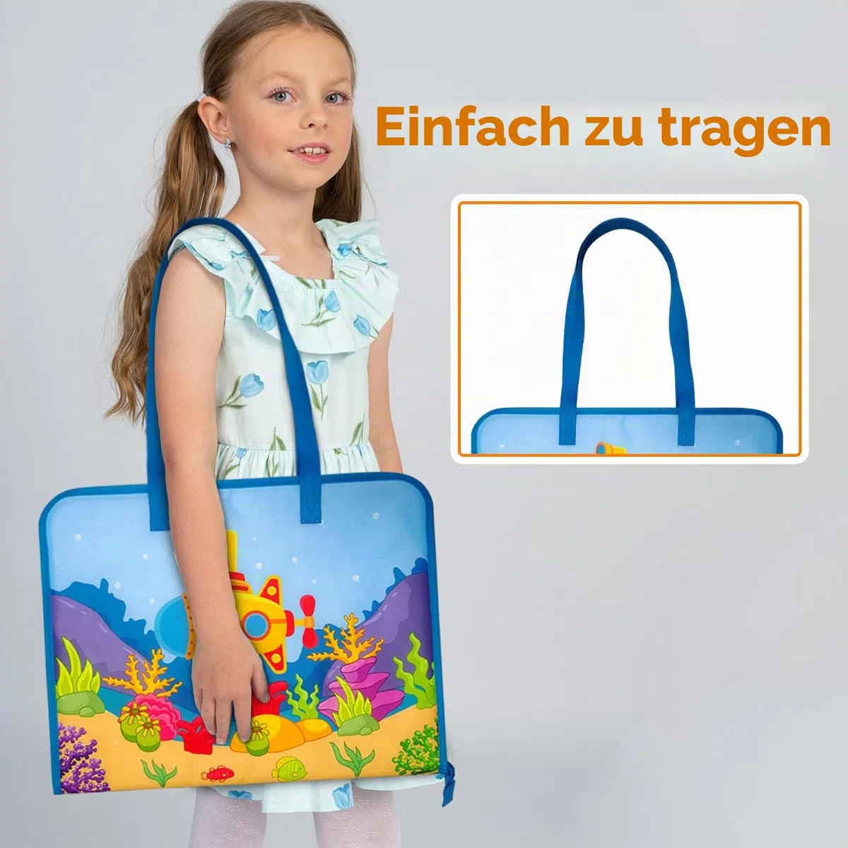Boczif Kunst-Portfolio-Tragetasche, 45,7 x 35,6 cm, für Kinder und Studenten, Aufbewahrung von Malstiften, Kunstwerken, Skizzen und Zeichenmaterialien